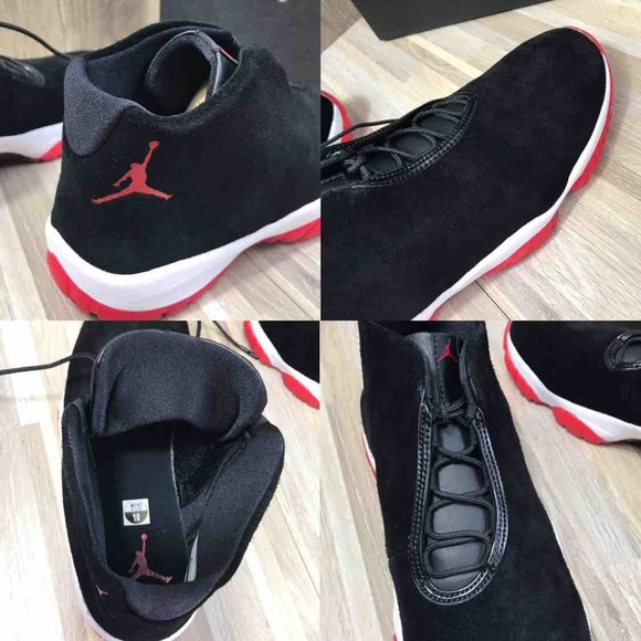Nike Air Jordan Future Suede Black Mens AUTHENTIC - Picture 8 of 8
